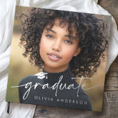 Afstuderen foto Elegant script afstuderen Gastenboek