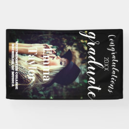 Afstuderen Foto Elegante Script Klasse van Spandoek