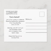 Afstuderen foto en uitnodiging 2 Briefkaart (Achterkant)