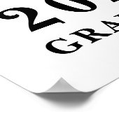 Afstuderen Foto Fancy Klasse Jaar Typografie Poster (Hoek)