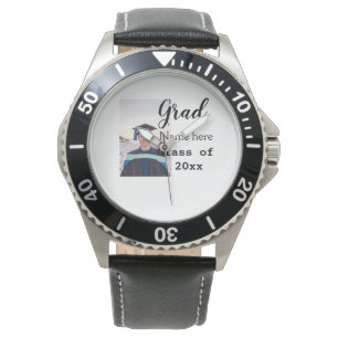 afstuderen foto felicitatie Toevoegen jouw naam Mo Horloge