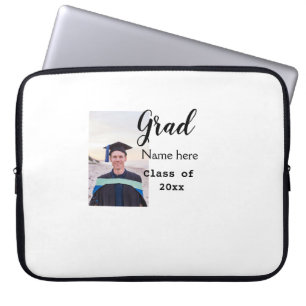 afstuderen foto felicitatie Toevoegen jouw naam Mo Laptop Sleeve
