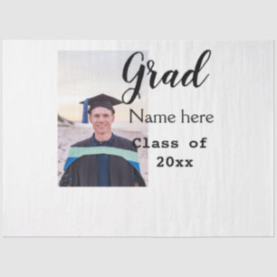 afstuderen foto felicitatie Toevoegen jouw naam Mo Tissuepapier