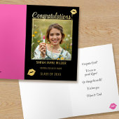 Afstuderen foto Folie Gefeliciteerd Kaart