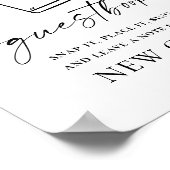 Afstuderen Foto Gastboek Elegant Minimalist Poster (Hoek)