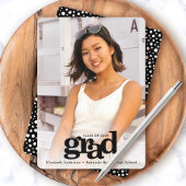 Afstuderen foto gedurfd moderne eenvoudige typogra aankondiging