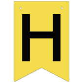 Afstuderen Foto geel zwart Vlaggetjes (Eerste vlag)