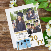 Afstuderen Foto Gefeliciteerd Afstuderen BFF Gold Feestdagenkaart