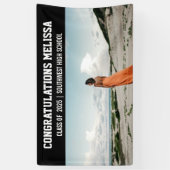 Afstuderen foto | Gefeliciteerd met je foto Bold Spandoek (Verticaal)