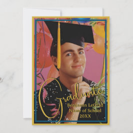 Afstuderen Foto Gepersonaliseerde Nota Marine en G Kaart