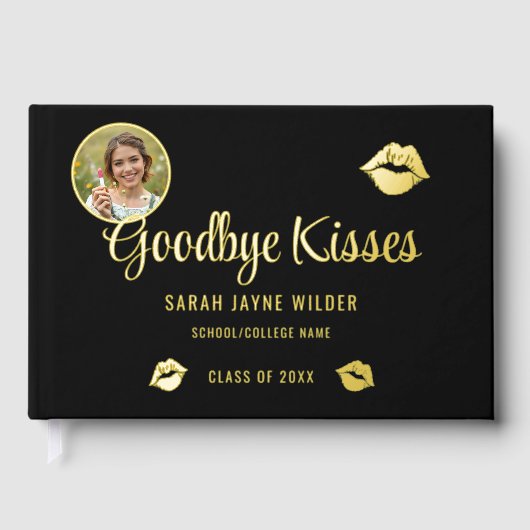 Afstuderen foto Goodbye Kisses Afstuderen Gastenboek (Voorkant)