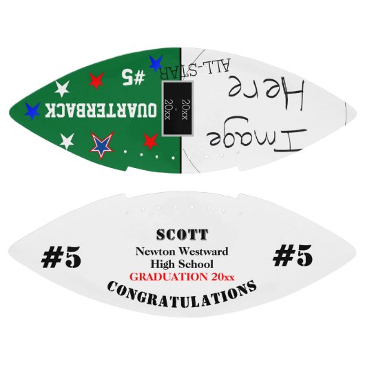 Afstuderen Foto Groene School Team American Football (Panelen)