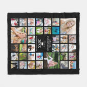 Afstuderen-foto-inkuilscript CLASS of Black Fleece Deken (Voorkant (Horizontaal))