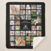 Afstuderen-foto-inkuilscript CLASS of Black Sherpa Deken (Voorkant)