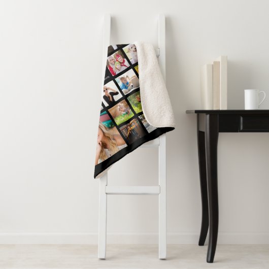 Afstuderen-foto-inkuilscript CLASS of Black Sherpa Deken (In situ)