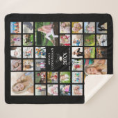 Afstuderen-foto-inkuilscript CLASS of Black Sherpa Deken (Voorkant (horizontaal))