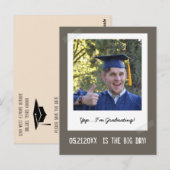 Afstuderen Foto - Instant Camera Lijst Briefkaart (Voorkant / Achterkant)
