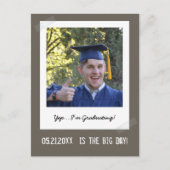 Afstuderen Foto - Instant Camera Lijst Briefkaart (Voorkant)