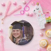 Afstuderen Foto Jaar Klasse van 2024 Papieren Bordje (Feest)