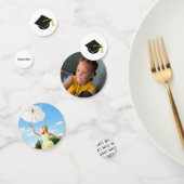 Afstuderen Foto Jaar Naam Tabel Confetti (Groep)