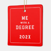 Afstuderen Foto Keepsake Keramisch Ornament (Links)