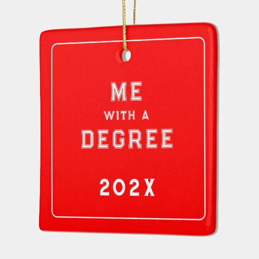 Afstuderen Foto Keepsake Keramisch Ornament (Links)