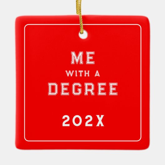 Afstuderen Foto Keepsake Keramisch Ornament (Voorkant)