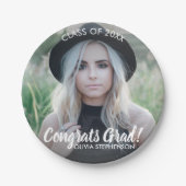 Afstuderen Foto Klasse 20XX Gefeliciteerd, aangepa Papieren Bordje (Voorkant)