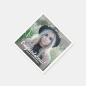 Afstuderen Foto Klasse 20XX Gefeliciteerd, aangepa Servet (Hoek)