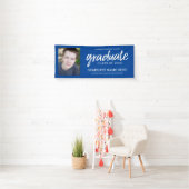 Afstuderen Foto - Klasse van het Jaar - Blauw Spandoek (Insitu)