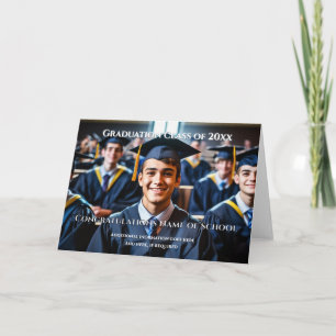 Afstuderen foto mannen DIY sjabloon eenvoudig