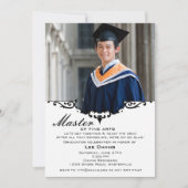 Afstuderen Foto Mantle Invitation Kaart (Voorkant)
