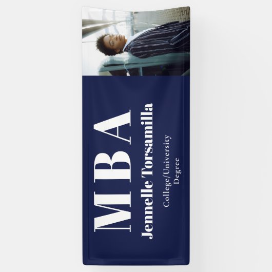 Afstuderen foto MBA Afstuderen Spandoek (Verticaal)