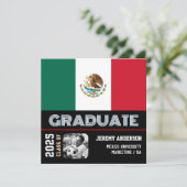 Afstuderen, foto, Mexicaanse vlag Kaart (Staand voorkant)
