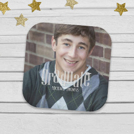 Afstuderen Foto minimalistisch eenvoudig modern Af Papieren Bordje