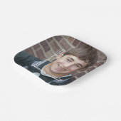 Afstuderen Foto minimalistisch elegant Afstudeerde Papieren Bordje (Gebogen)