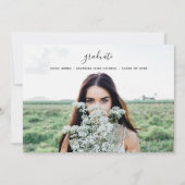 Afstuderen foto minimalistisch kaart (Voorkant)