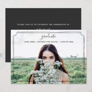 Afstuderen foto minimalistische rand kaart