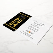 Afstuderen foto Modern 2025 Goud Folie Uitnodiging (Gedraaid)