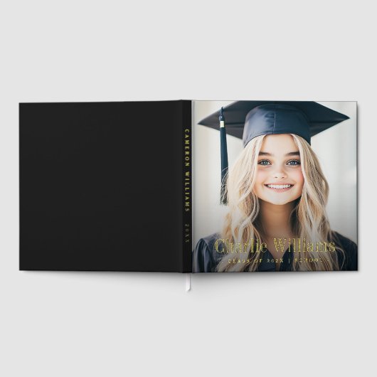 Afstuderen foto modern afstuderen naam jaar gastenboek (Volledig)