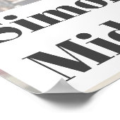 Afstuderen Foto Modern Afstuderen zwarte kop Poster (Hoek)