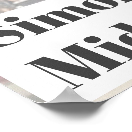 Afstuderen Foto Modern Afstuderen zwarte kop Poster (Hoek)