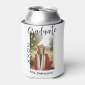 Afstuderen foto Modern Classic Voeg jaarnaam rusti Blikjeskoeler (Blikje Voorkant)