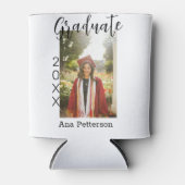 Afstuderen foto Modern Classic Voeg jaarnaam rusti Blikjeskoeler (Voorkant)