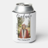 Afstuderen foto Modern Classic Voeg jaarnaam rusti Blikjeskoeler (Blikje Achterkant)