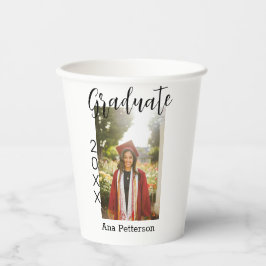 Afstuderen foto Modern Classic Voeg jaarnaam rusti Papieren Bekers