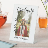 Afstuderen foto Modern Classic Voeg jaarnaam rusti Reclamebord Met Voetstuk (Insitu)