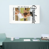 Afstuderen foto Modern Classic Voeg jaarnaam rusti Spandoek (Beurs)