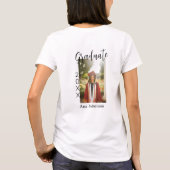 Afstuderen foto Modern Classic Voeg jaarnaam rusti T-shirt (Achterkant)
