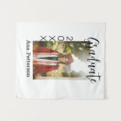 Afstuderen foto Modern Classic Voeg jaarnaam rusti Wandkleed (Voorkant (horizontaal))